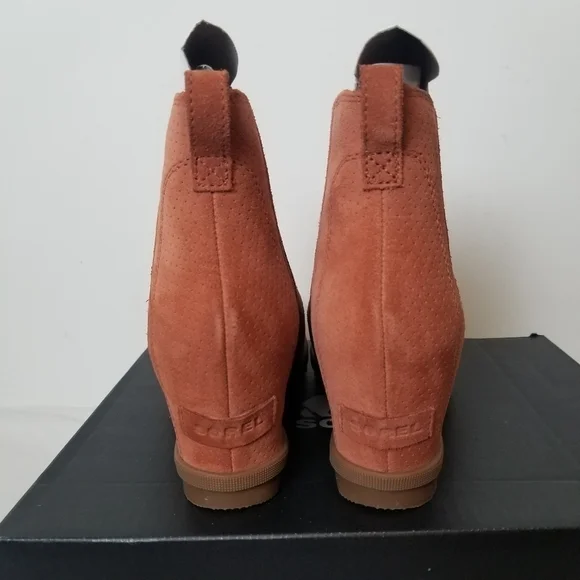 Sorel Joan Of Arctic Wedge ll Chelsea Rust Orange Brown Suad… - Picture 6 of 8